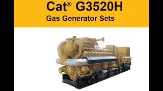 CAT G3520H Gas Generator Set