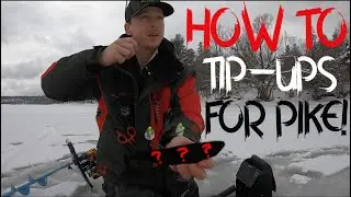 How to Set Tip-Ups for Pike Using A Sonar!?