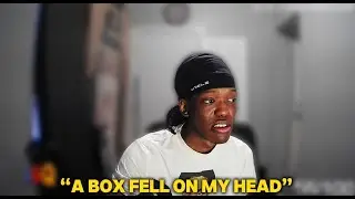 MY FIRST DAY WORKING A WAREHOUSE JOB [A BOX FELL ON MY HEAD]