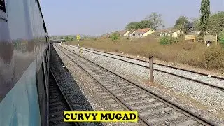 Skip Curvy Mugad Station | Twin ALCO Howrah Vasco Amaravati Express