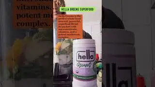 Hella greens superfood | Discount code: CASSIE15