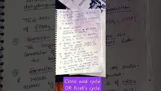 #citricacidcycle#biochemistrynotes#easynotes#shortsvedio#pharmacy#exampurpose#viral
