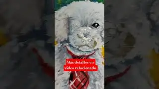 #caniche #tecnicasdepintura #tecnicasartisticas #diyarte #tutorialdearte #diy #pintando #envivo