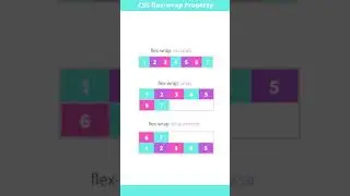 CSS Flexbox | Flex Wrap Property #shorts