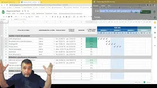 Practica de formulas y buenos hábitos con Plantilla de Google Sheets de Diagrama de Gantt.