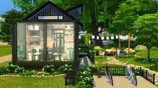 MICRO HOUSE TINY LIVING 🏡 SIMS 4 SPEED BUILD STOP MOTION (NO CC)