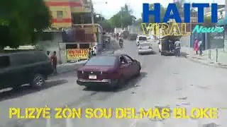 Plizy&egrave; Z&ograve;n Delmas Bloke - Haiti Viral News ap Siyone Lari a avan Manifestation 29 Aout 2022 an