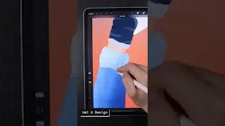 Drawing Grain & Noise Texture Illustration in Procreate #shorts