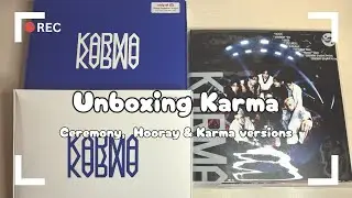 ♡Unboxing Stray Kids 4th Album Karma♡Ceremony, Hooray & Limited Karma Version♡