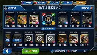 Beating battles stage 34-36 sorry I was gone for a bit #funnymoments #jurassicworld 