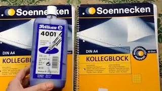 6 SOENNECKEN Fountain Pen Friendly Paper - F&uuml;llfederhalterfreundliches Papier