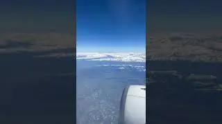Airplane above the clouds from plane window. Amazing sky view from plane window #shorts #airplane