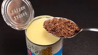 Взбейте сгущенку с тертым шоколадом! Вы будете поражены! Рецепт десерта за 5 минут! Базилика