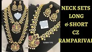 CZ, Ramparivar, Neck Sets Long & Short