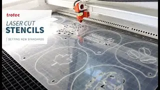 Laser Cut Stencils with High Impact Stencil Plastic | Trotec Laser Engraving & Cutting Machines
