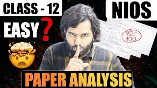 📈 NIOS Class 12 Maths: Paper Analysis, Difficulty & How to Score High! 🚀