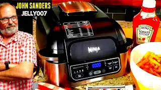 NINJA FOODI PRO GRILL | AIR FRY FRENCH FRIES | 2LBS Air Fryer Fried ORE IDA GOLDEN CRINKLES