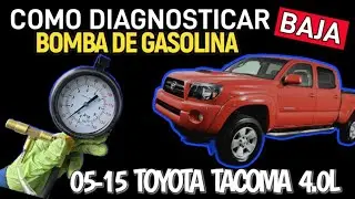How to Check Fuel Pressure on a Toyota Tacoma 4.0L (2007&ndash;2015) Step by Step | Won't Start or Malf...