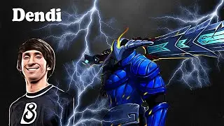 Dendi - Sven Safelane | Dota 2 7.27d Gameplay