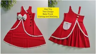 Simple Tricks Baby Frock Cutting and Stitching Step By Step || 1 Tricks 2 Design Baby Frock Tutorial