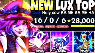 Новый скин SOUL FIGHTER LUX для верхней линии, ПРЕВРАЩЕННЫЙ В SSJG: Удалить ВСЕ КОМАНДЫ 🔥 Геймплей LoL Lux s13