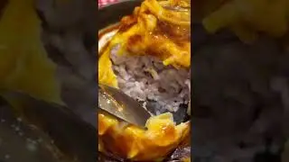 Hamburger Steak with Eggs, Rice & Cheese #shorts