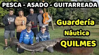 PESCA - ASADO y Guitarreada en una Guardería Náutica de Quilmes