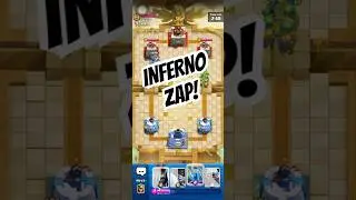 Inferno Dragon + Zap! Custom Golem Deck: Clash Royale #clashroyale #supercell #strategygame #gaming