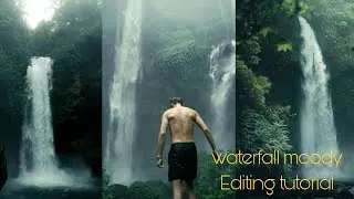 Lightroom waterfall moody editing tutorial #lightroom #editing #moodyediting #editor