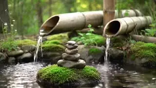 Zen Bamboo Water Flow | Natural Water Sounds for Deep Relaxation, Meditation, Sleep & Stress Relief