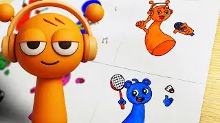 Sprunki: Easy Drawing Tutorial 2025 - OREN plays music | Cute Art Adventures