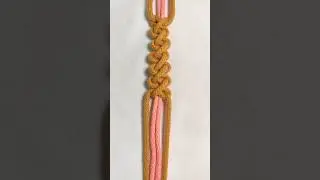 Macrame Twist Knot Easy Step by Step Tutorial 🥨 #knots #shorts