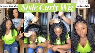 Not Just Wet Look! Slay Water Wave Lace Frontal Wig With Rubber Band + Top Bun | #ULAHAIR