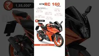 KTM RC 160 Key Highlights short #automobile #bikeinfo #motorcycle