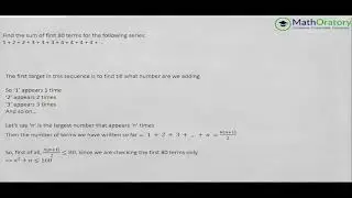 Series question | QA CAT | Use of Two summation formula | Doubt Solving
