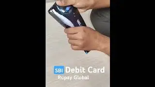 Sbi Rupay Global debit card unboxing || sbi cards #sbi