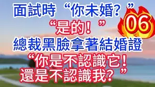 第六集：面試時&ldquo;你未婚？&rdquo;&ldquo;是的！&rdquo;總裁黑臉拿著結婚證&ldquo;你是不認識它，還是不認識我？&rdquo;#故事#言情小說#一口氣看完#爽文
