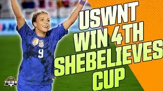 USWNT wins 4th SheBelieves Cup | USA vs Brazil Recap | Mallory Swanson nets 7th goal in 5 games