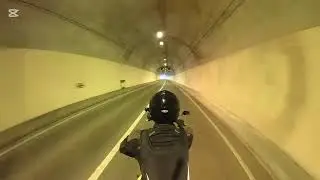 Ljubelj pass on timelapse, Austria-Slovenia border crossing and the alps