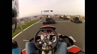 Polizeikartchallenge 2013 Speedarena Rechnitz,1. Lauf, Gokartbahn, Kartunfall, Kartcrash