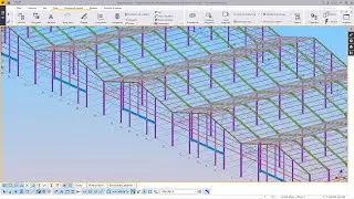 Multi - Span Portal Frame Structure | Tekla Structures