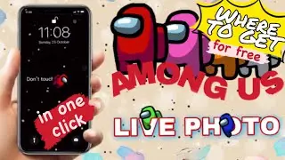 Free AMONG US Live Wallpaper |  How to install on IPHONE Locksreen Tutorial