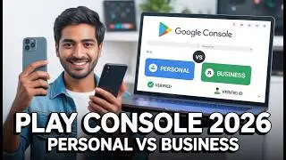 How to Create Google Play Console Account 2026 | Personal vs Business Verification Guide
