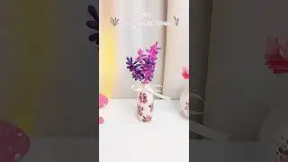 cute DIY flowers using cotton buds☺️