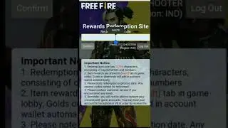 today free fire redeem code free #todayredeemcode