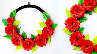 Paper Crafts Easy Flower Wall Hanging | Easy Wall Decor Ideas | Creative Vinii