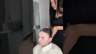I take care of my daughter 😳im amazed #hair #asmr #hairstyle #enfants #placage