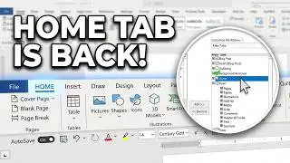 Home Tab is Not Showing in MS Word | How to Fix Missing Ribbon Tab