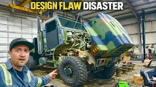 major design flaw! a simple coolant leak ends in disaster on this 6x6 MTVR!!