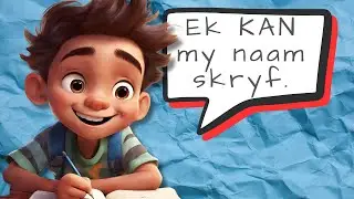 Hoe om jou naam te skryf? Afrikaanse Kinder Video